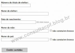 Certidão de Quitação Eleitoral